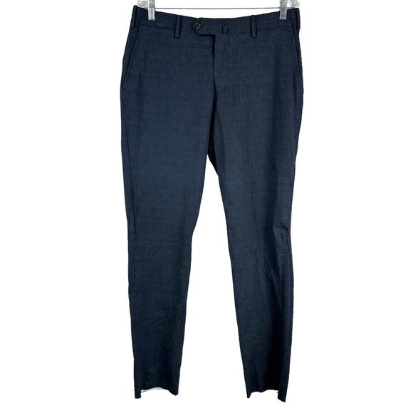 Jack Victor NWOT Men's 40R Charcoal Gray Polyester Unhemmed Dress Pant Italy - Picture 1 of 8